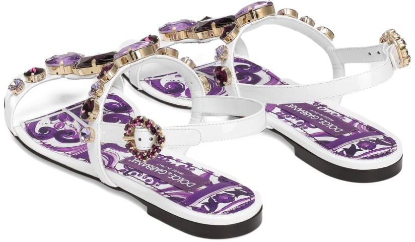 Dolce & Gabbana Sandals Purple Paars