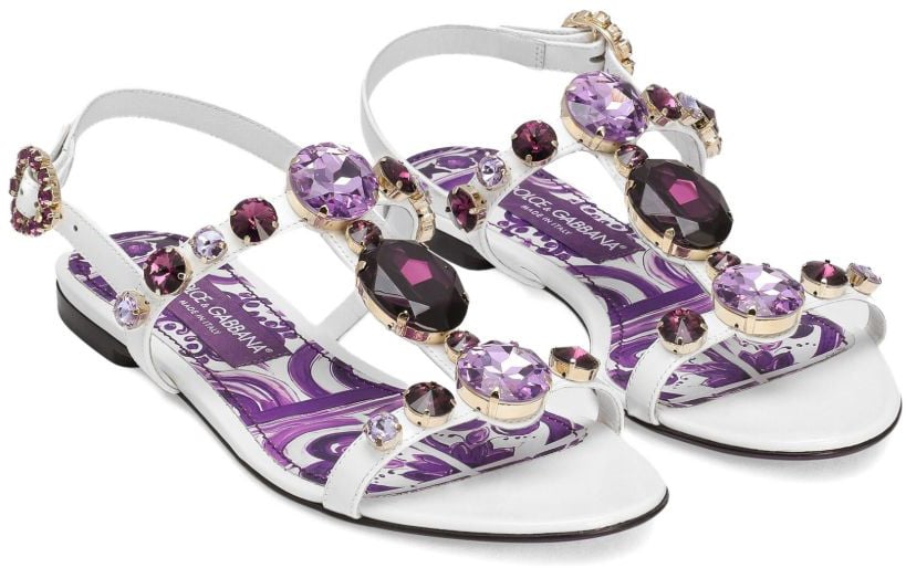 Dolce & Gabbana Sandals Purple Paars
