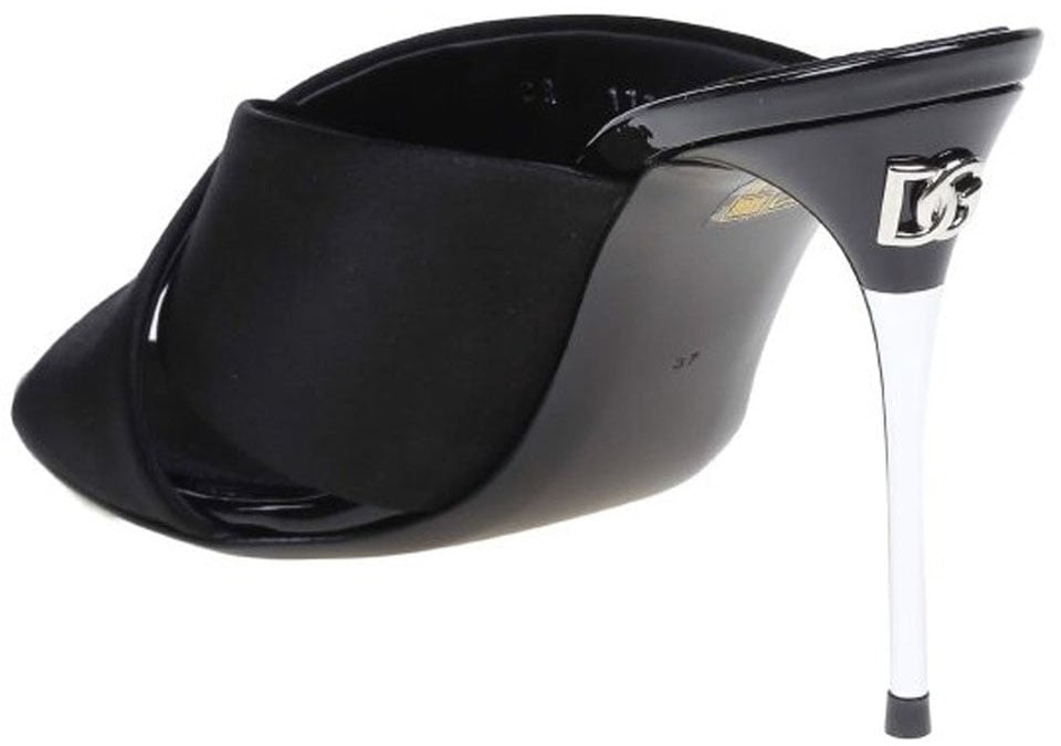 Dolce & Gabbana Dolce & Gabbana Keira Satin Sandals Zwart