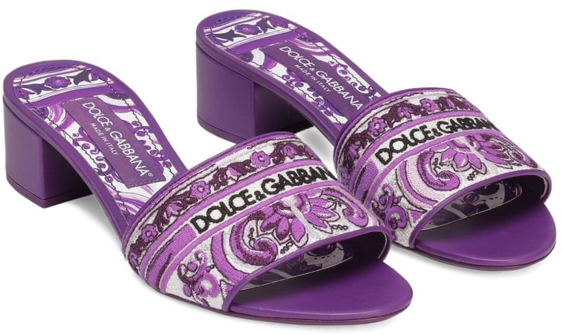 Dolce & Gabbana Sandals Purple Paars