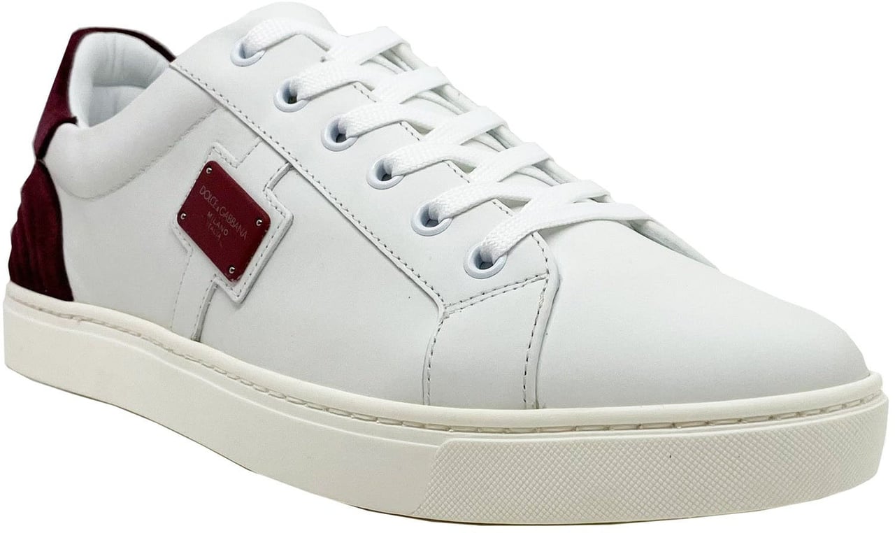 Dolce & Gabbana Dolce & Gabbana Logo Leather Sneakers Wit
