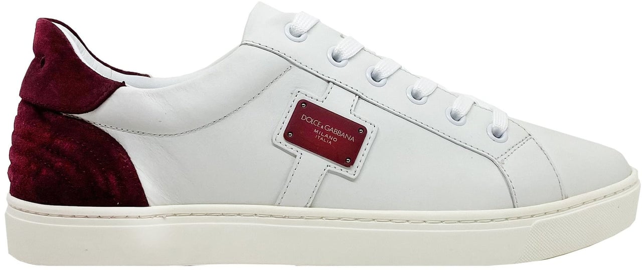 Dolce & Gabbana Dolce & Gabbana Logo Leather Sneakers Wit