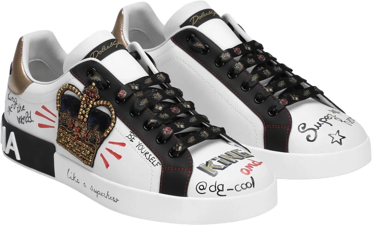 Dolce & Gabbana Heren Portofino Sneaker Wit Wit