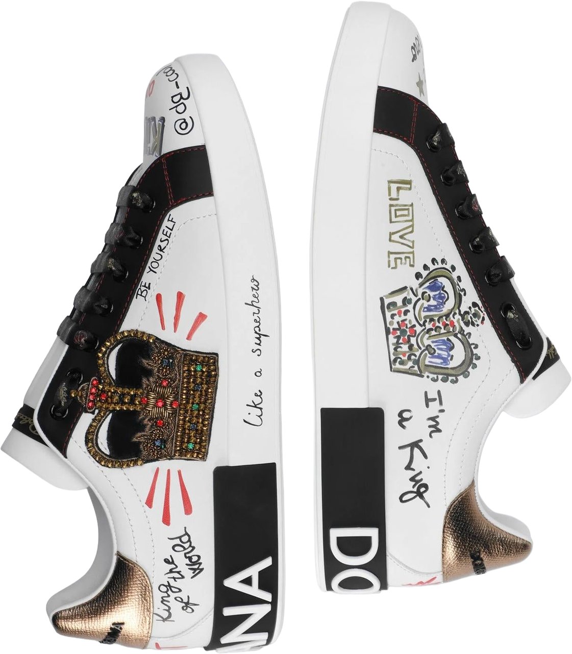 Dolce & Gabbana Heren Portofino Sneaker Wit Wit