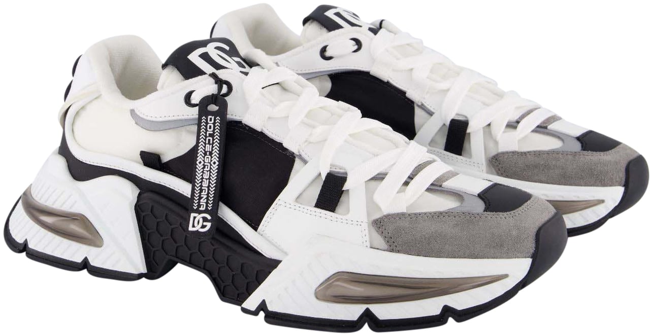 Dolce & Gabbana Heren Airmaster Sneakers Wit/Zwart Wit