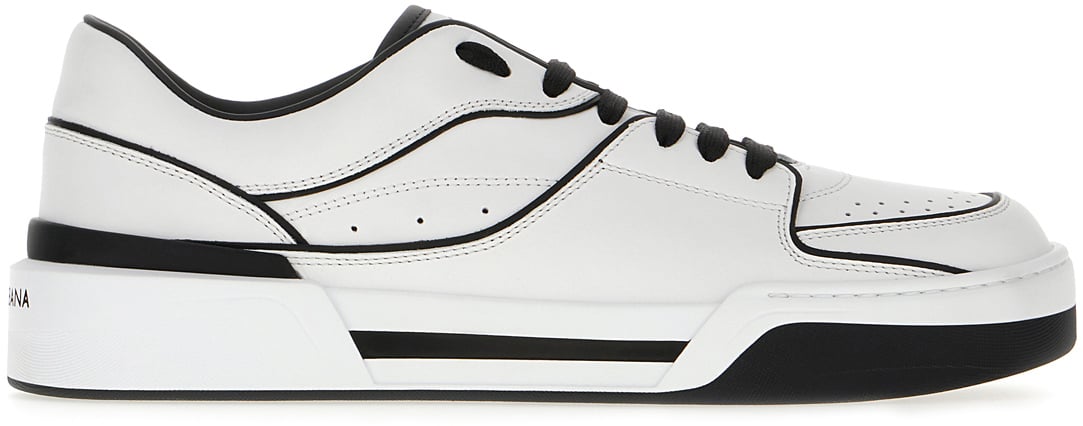Dolce & Gabbana Dolce&gabbana Two-tone leather New Roma sneakers Wit