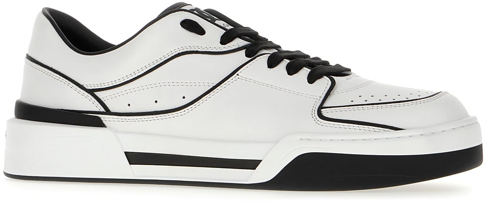 Dolce & Gabbana Dolce&gabbana Two-tone leather New Roma sneakers Wit
