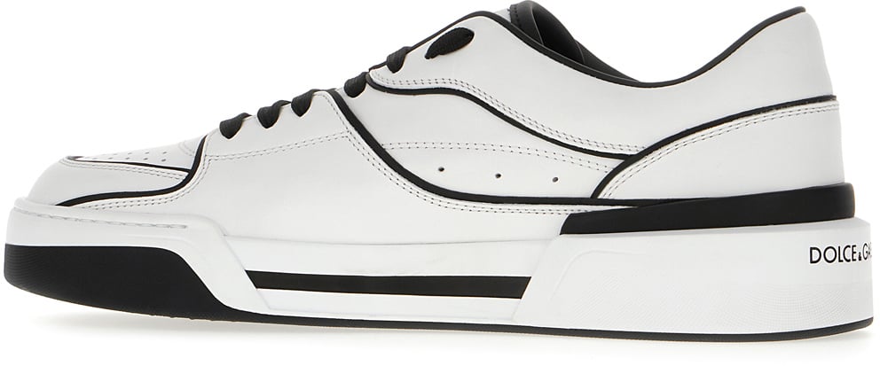 Dolce & Gabbana Dolce&gabbana Two-tone leather New Roma sneakers Wit