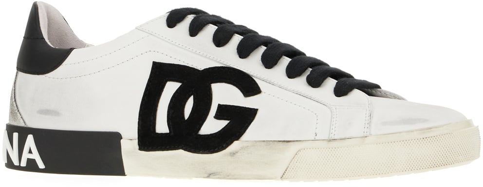 Dolce & Gabbana Dolce&gabbana Two-tone leather Portofino Vintage sneakers Divers