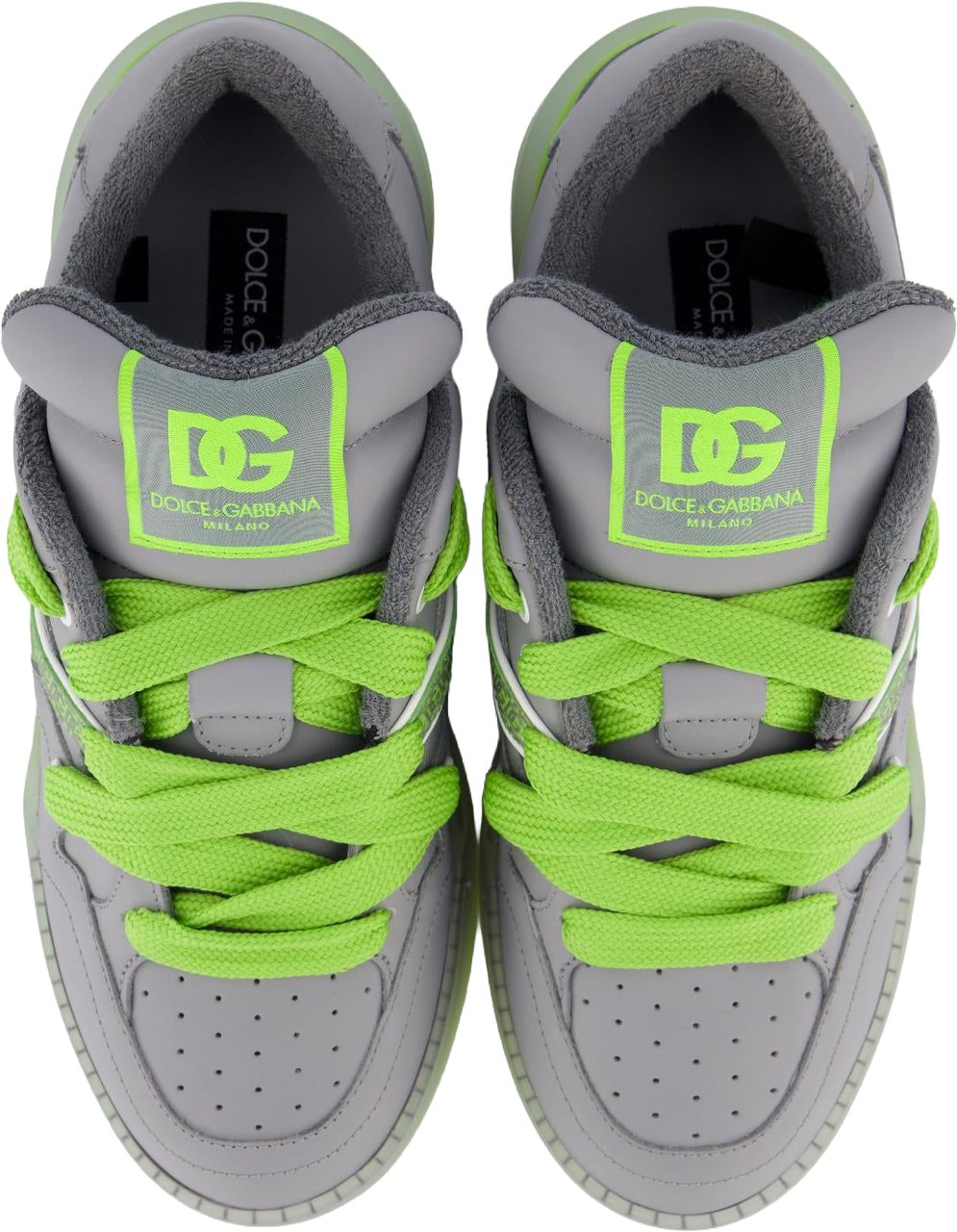 Dolce & Gabbana Dolce&Gabbana Heren New Roma Sneaker Grijs/Groen Grijs