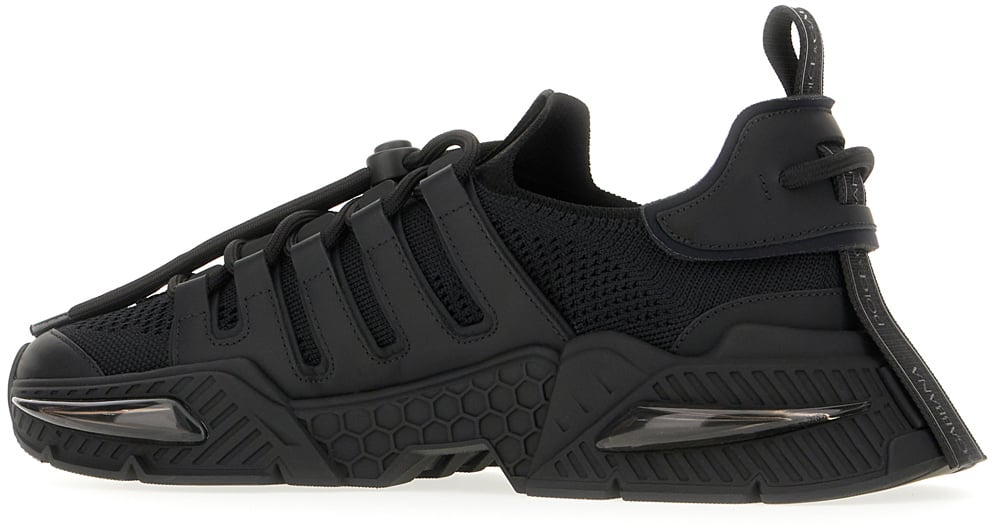 Dolce & Gabbana Dolce&gabbana Black fabric Day Master sneakers Zwart