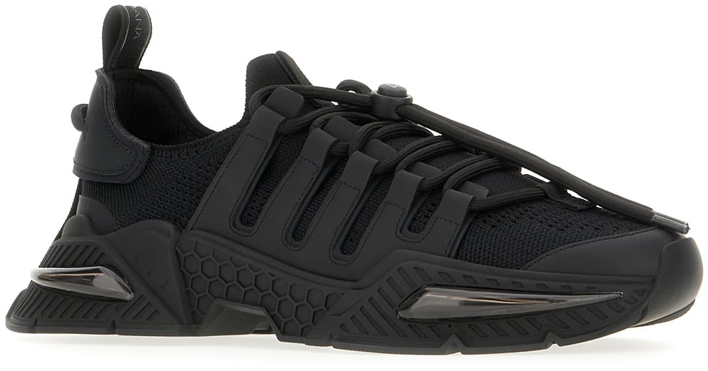 Dolce & Gabbana Dolce&gabbana Black fabric Day Master sneakers Zwart