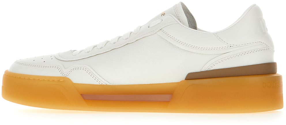 Dolce & Gabbana Dolce&gabbana White leather New Roma sneakers Wit