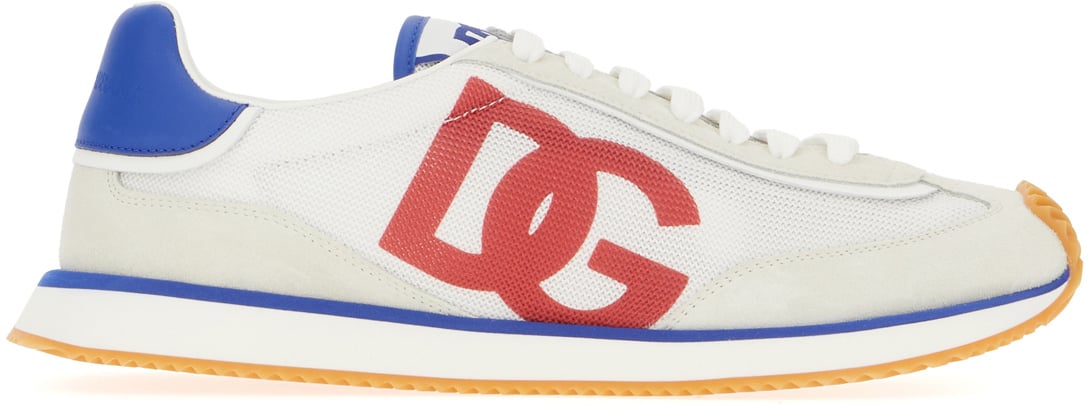 Dolce & Gabbana Dolce&gabbana Multicolor suede and mesh DG Aria sneakers Divers