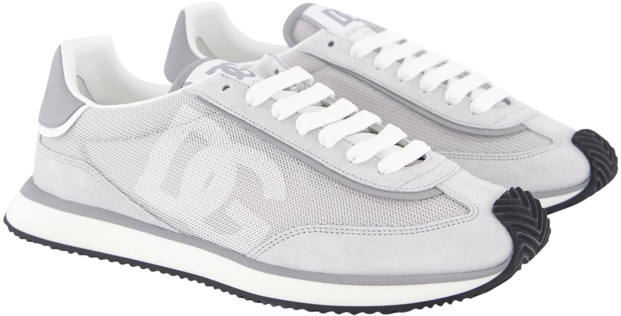 Dolce & Gabbana Heren Cushion Sneaker Mixed Grijs Grijs