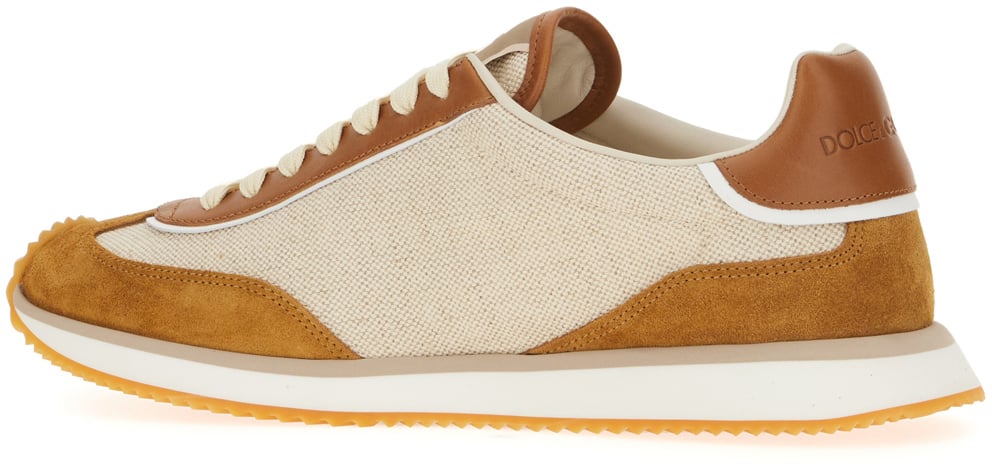 Dolce & Gabbana Dolce&gabbana Multicolor mesh and split leather Cushion sneakers Divers