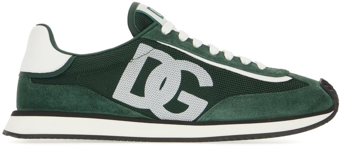 Dolce & Gabbana Dolce&gabbana Multicolor suede and mesh DG Aria sneakers Divers