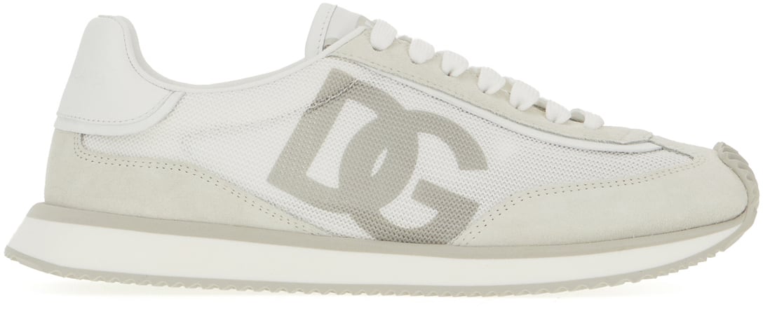 Dolce & Gabbana Dolce&gabbana Two-tone suede and mesh DG Aria sneakers Divers