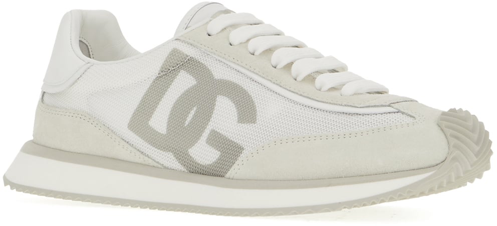 Dolce & Gabbana Dolce&gabbana Two-tone suede and mesh DG Aria sneakers Divers