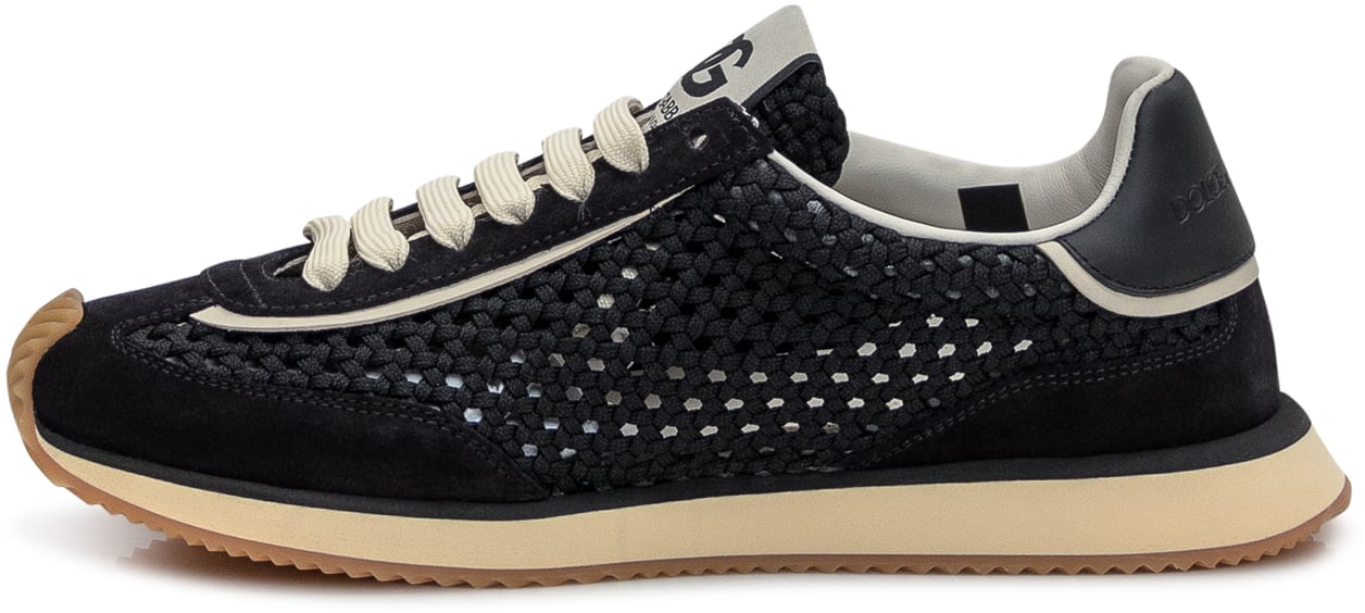 Dolce & Gabbana Sneaker Intrecciata Zwart