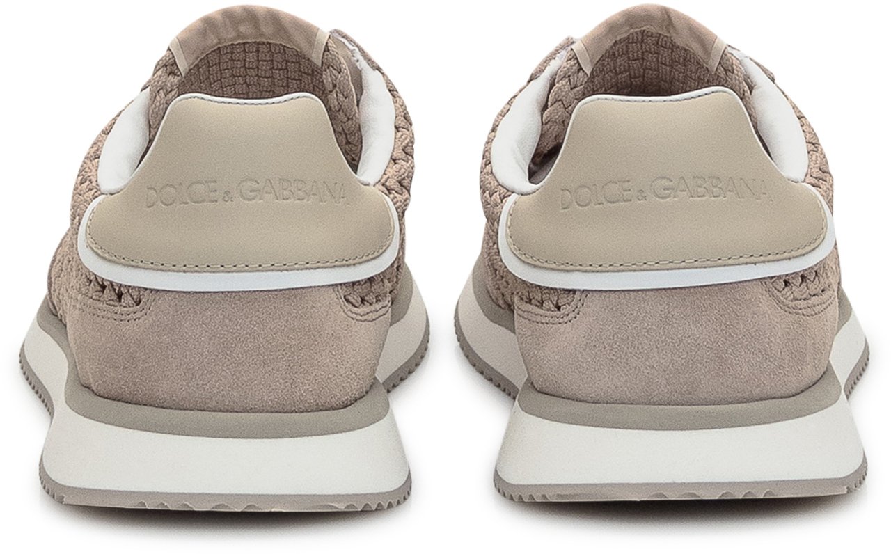 Dolce & Gabbana Sneaker Intrecciata Beige