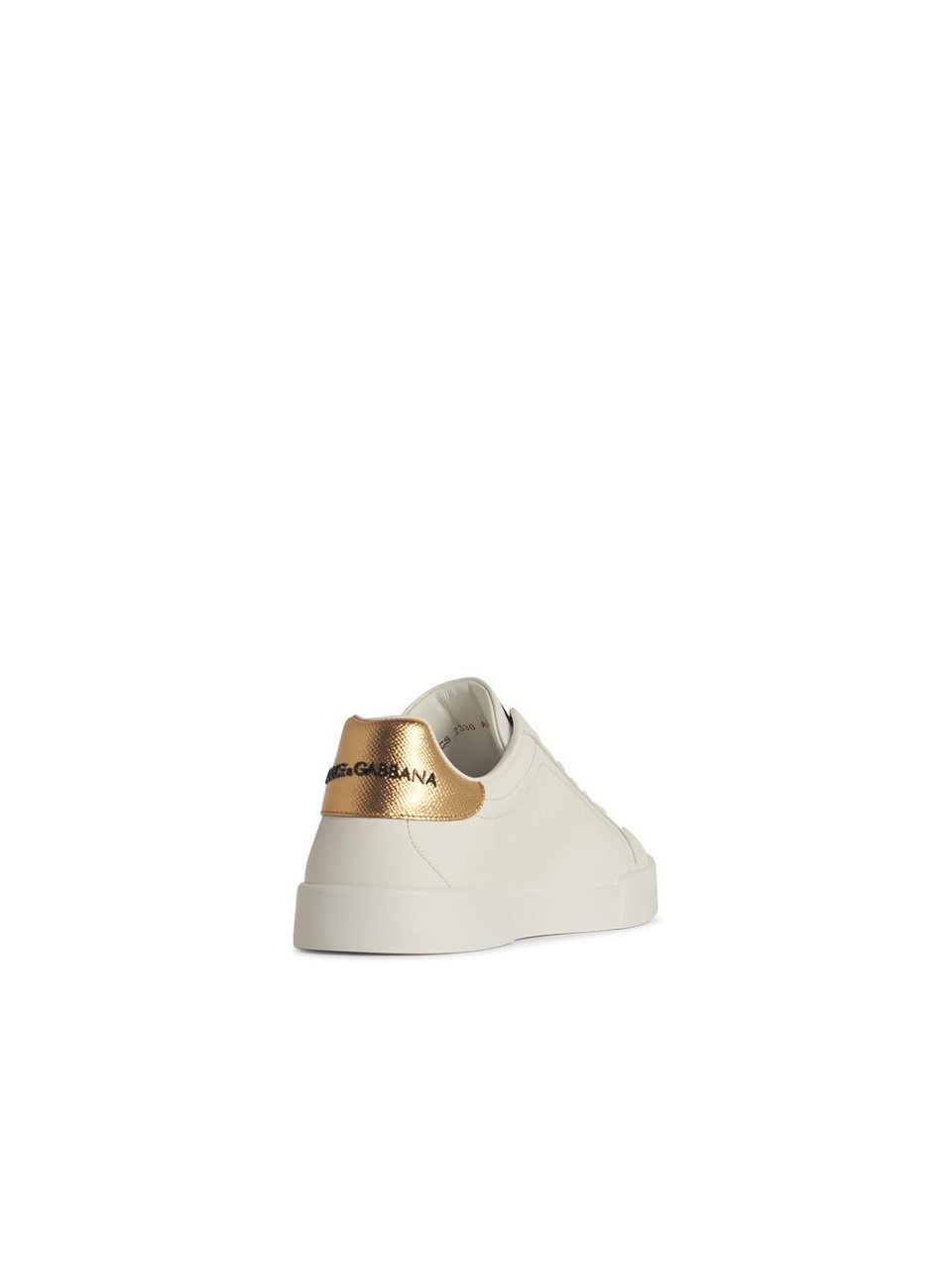 Dolce & Gabbana Portofino' White Leather Sneakers Wit