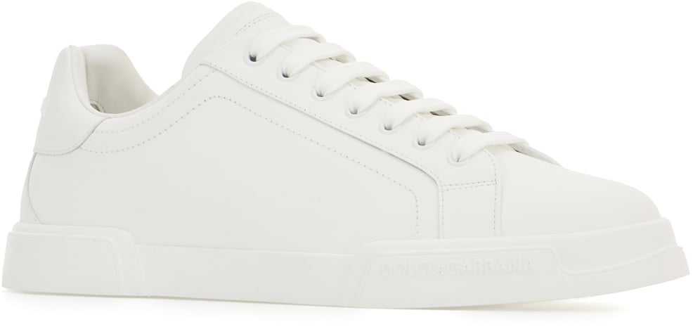 Dolce & Gabbana Dolce&gabbana White leather sneakers Wit