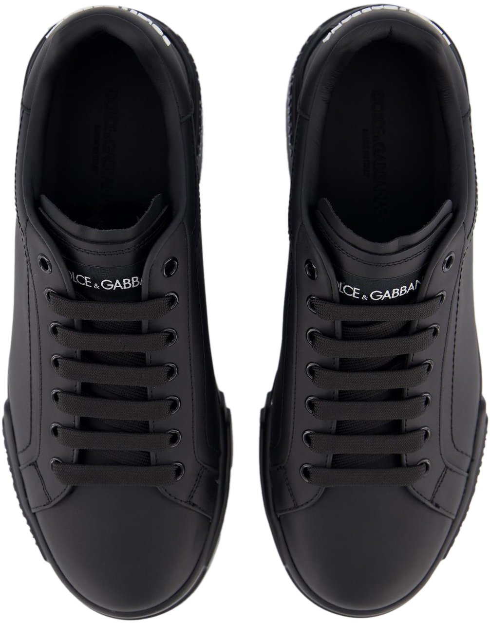 Dolce & Gabbana Heren Portofino Sneaker Zwart/Wit Zwart