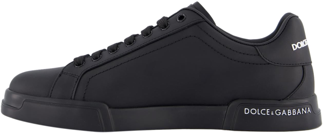 Dolce & Gabbana Heren Portofino Sneaker Zwart/Wit Zwart