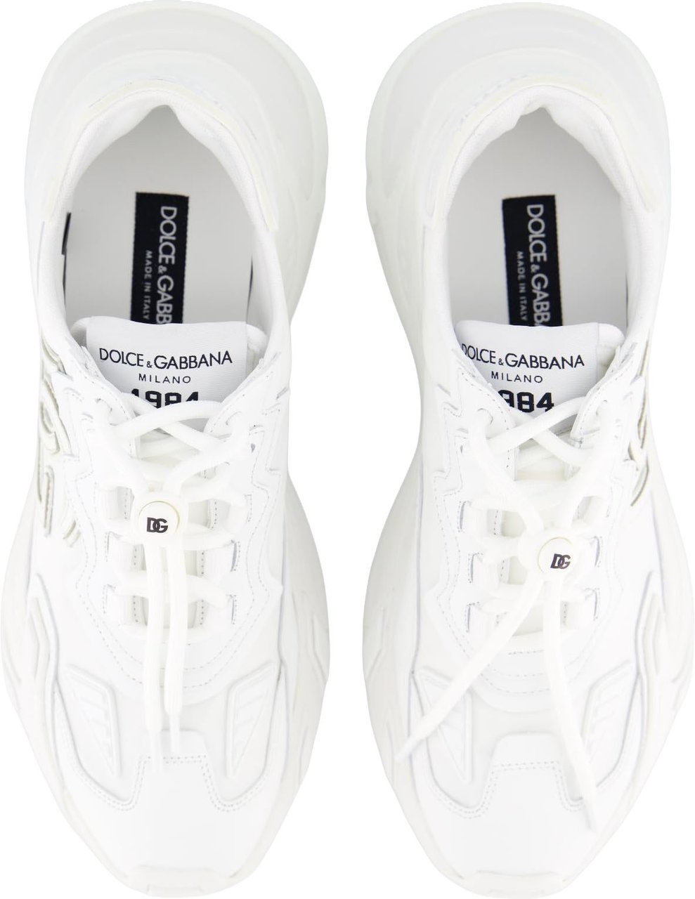 Dolce & Gabbana Heren Day Faster Sneakers Wit Wit