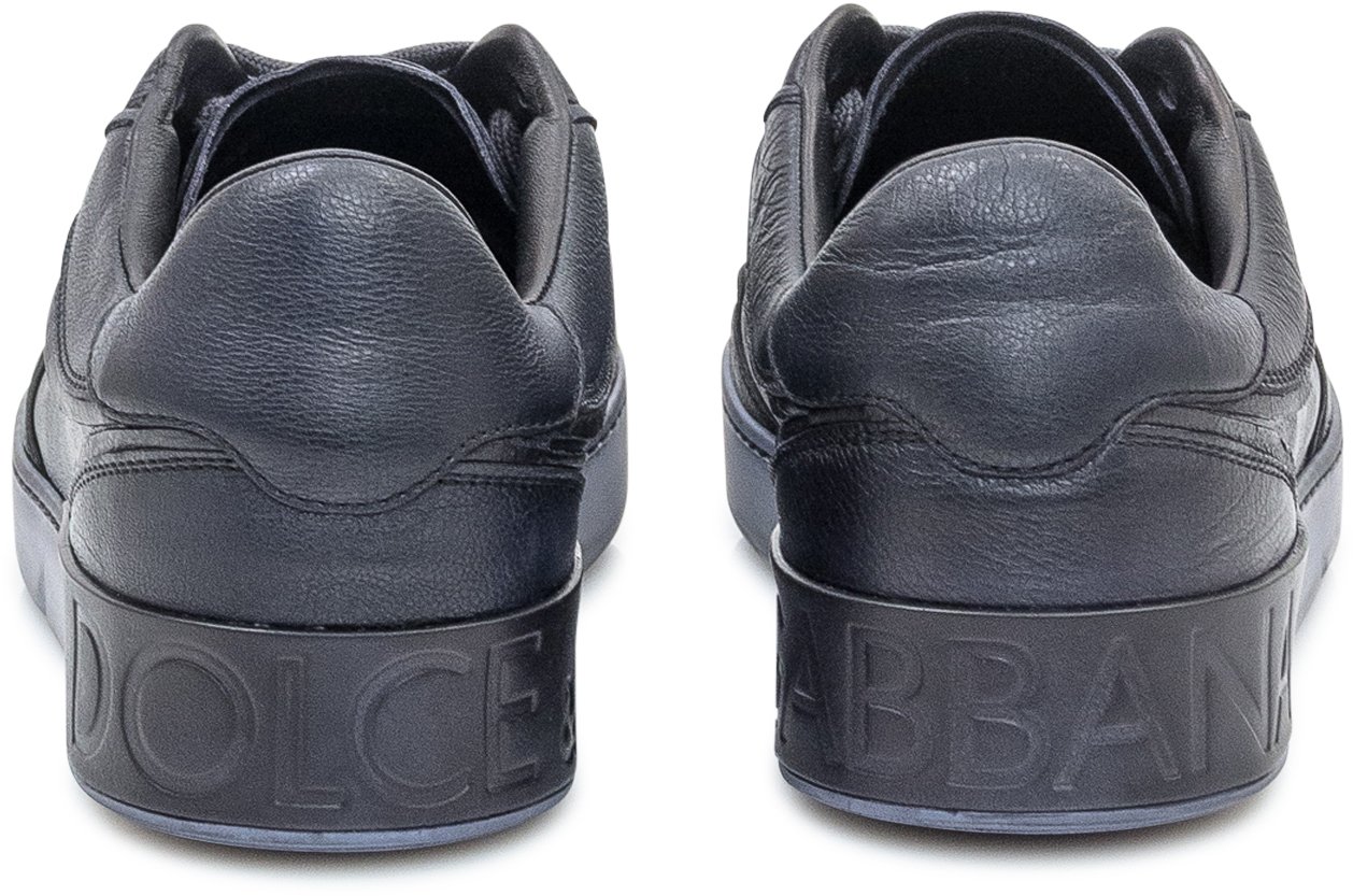Dolce & Gabbana Dolce & Gabbana Sneakers in Pelle con Suola a Contrasto Zwart