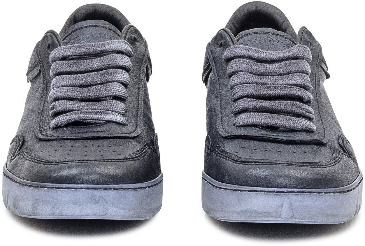 Dolce & Gabbana Dolce & Gabbana Sneakers in Pelle con Suola a Contrasto Zwart