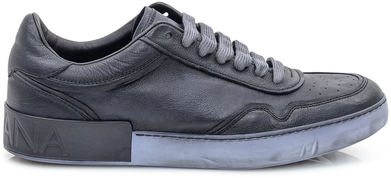 Dolce & Gabbana Dolce & Gabbana Sneakers in Pelle con Suola a Contrasto Zwart