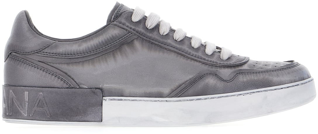 Dolce & Gabbana Dolce&gabbana Grey leather sneakers Grijs