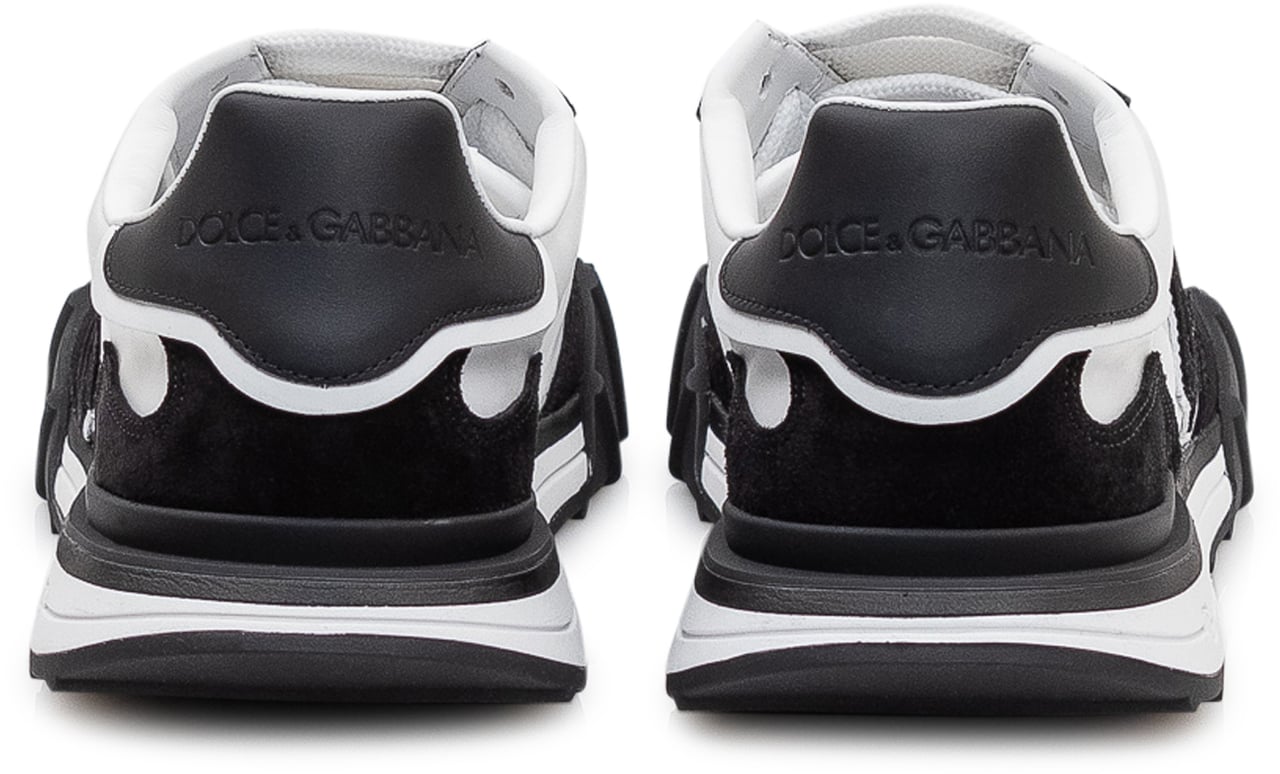 Dolce & Gabbana Sneaker Bassa con Logo Laterale Zwart