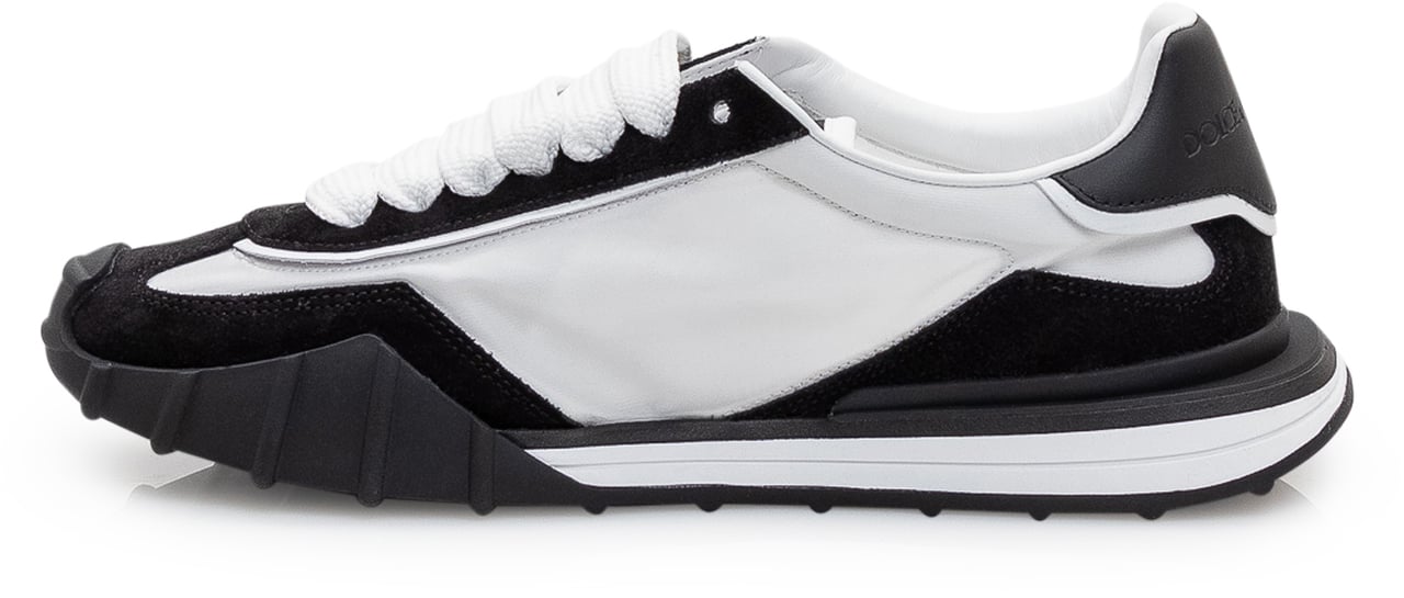 Dolce & Gabbana Sneaker Bassa con Logo Laterale Zwart