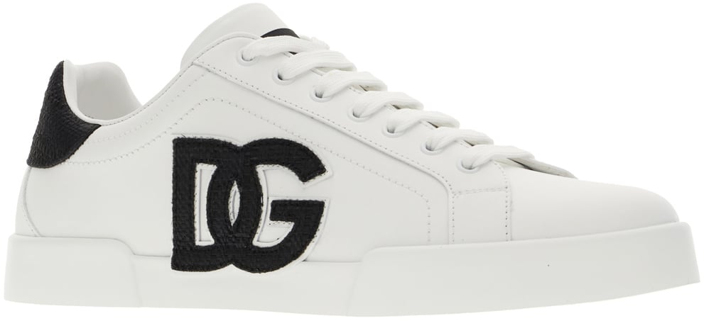 Dolce & Gabbana Dolce&gabbana White leather sneakers Wit