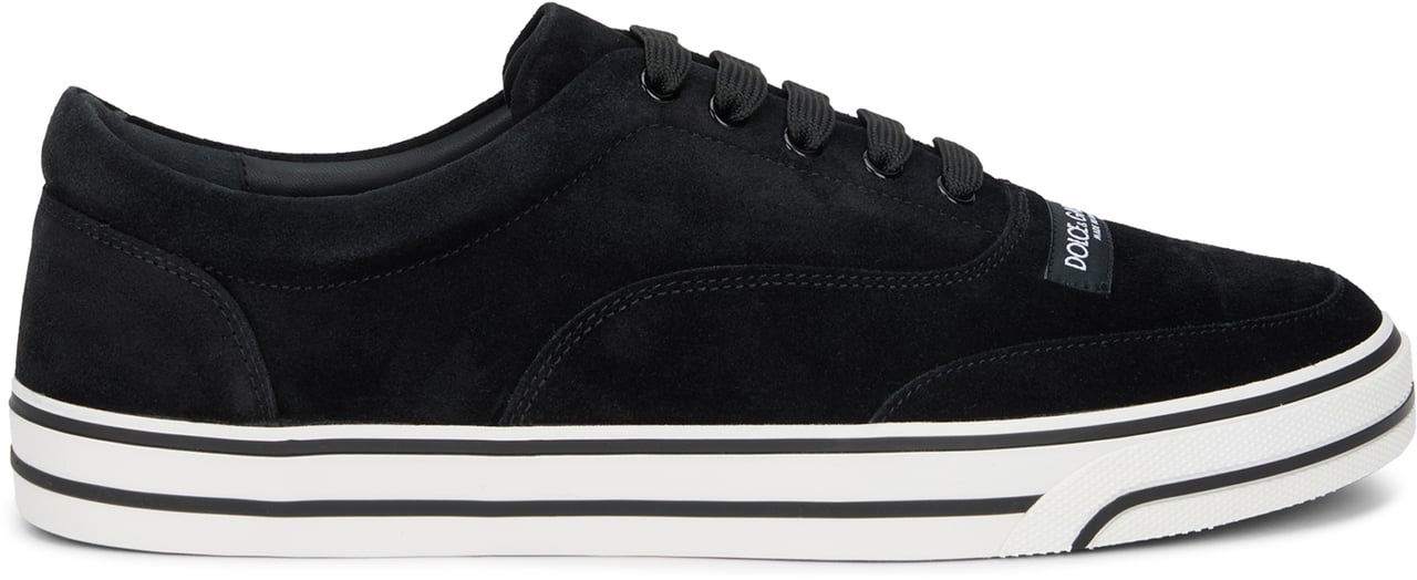 Dolce & Gabbana Low-top sneakers in suede Zwart