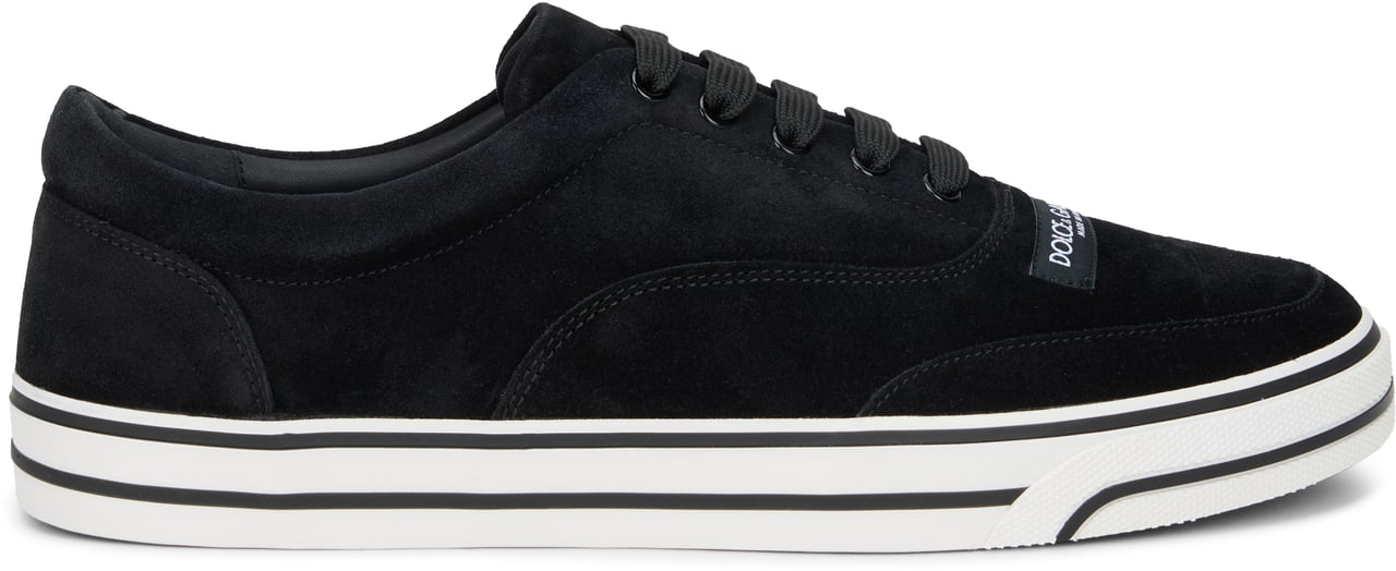 Dolce & Gabbana Low-top sneakers in suede Zwart