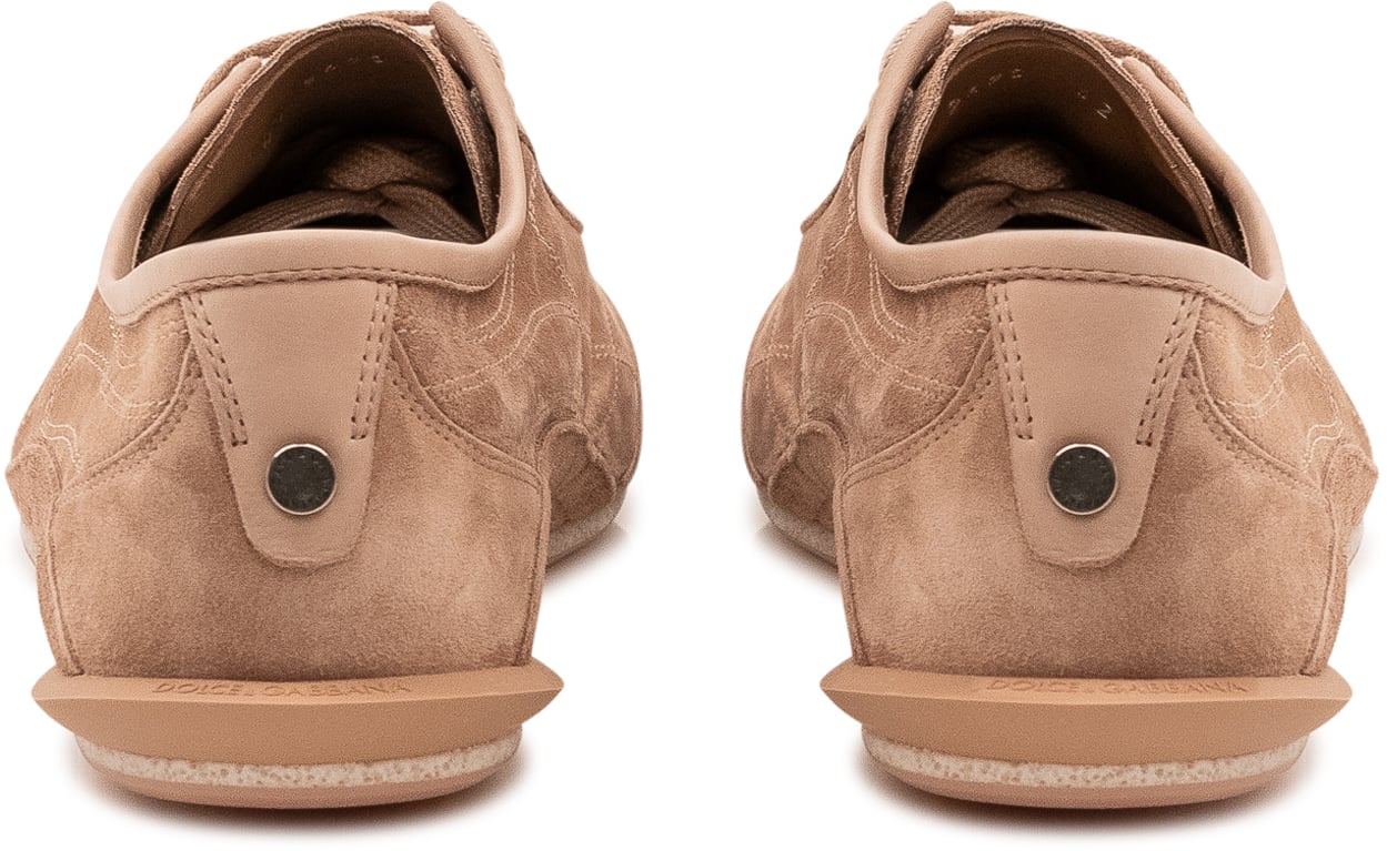 Dolce & Gabbana Sneaker Bassa con Lacci Beige