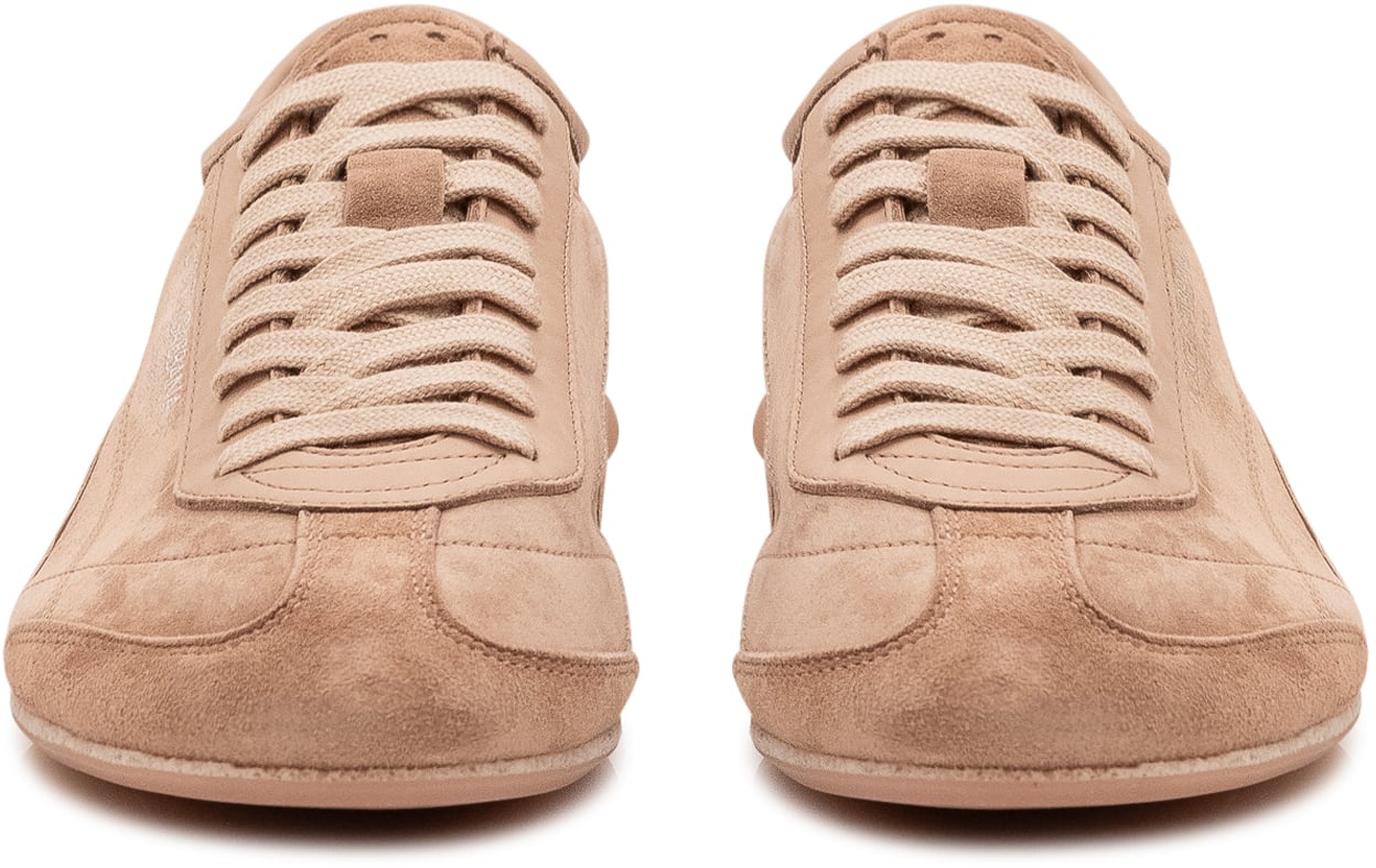 Dolce & Gabbana Sneaker Bassa con Lacci Beige