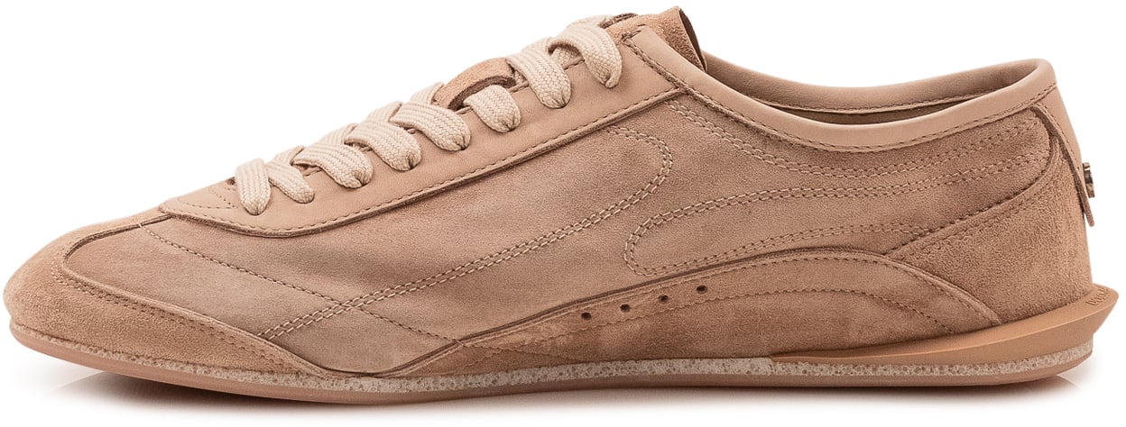 Dolce & Gabbana Sneaker Bassa con Lacci Beige
