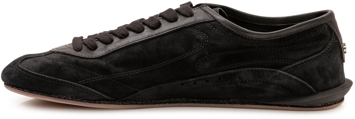Dolce & Gabbana Sneaker Bassa con Lettering Zwart