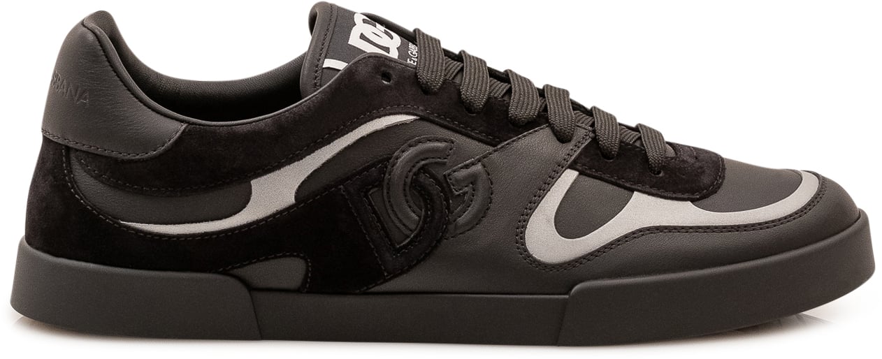 Dolce & Gabbana Sneaker Bassa con Pannelli Zwart