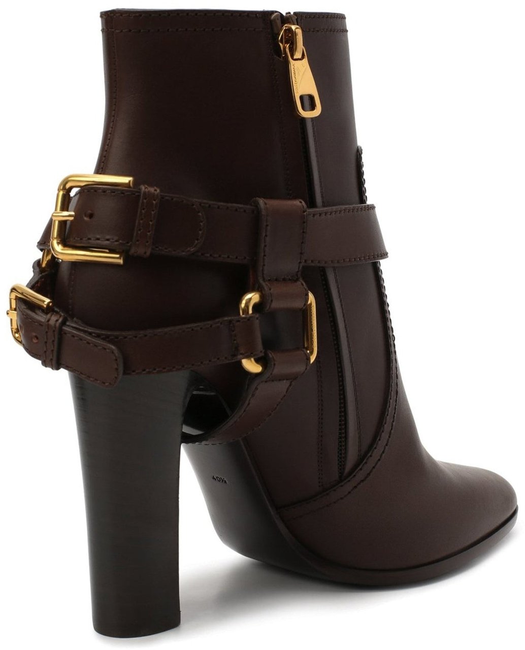 Dolce & Gabbana Dolce & Gabbana Leather Ankle Boots Bruin