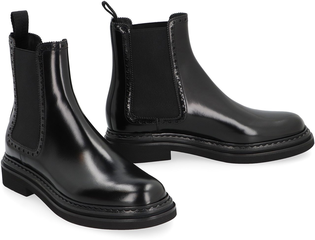 Dolce & Gabbana Leather Chelsea boots Zwart