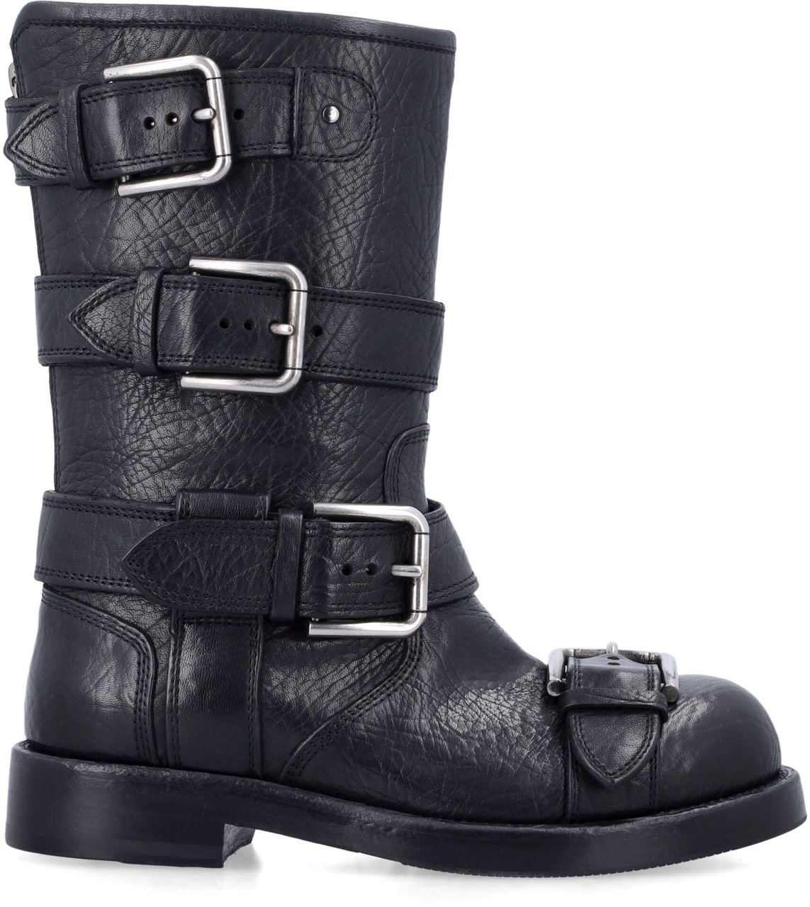 Dolce & Gabbana Bernini Biker Boot Nero Zwart
