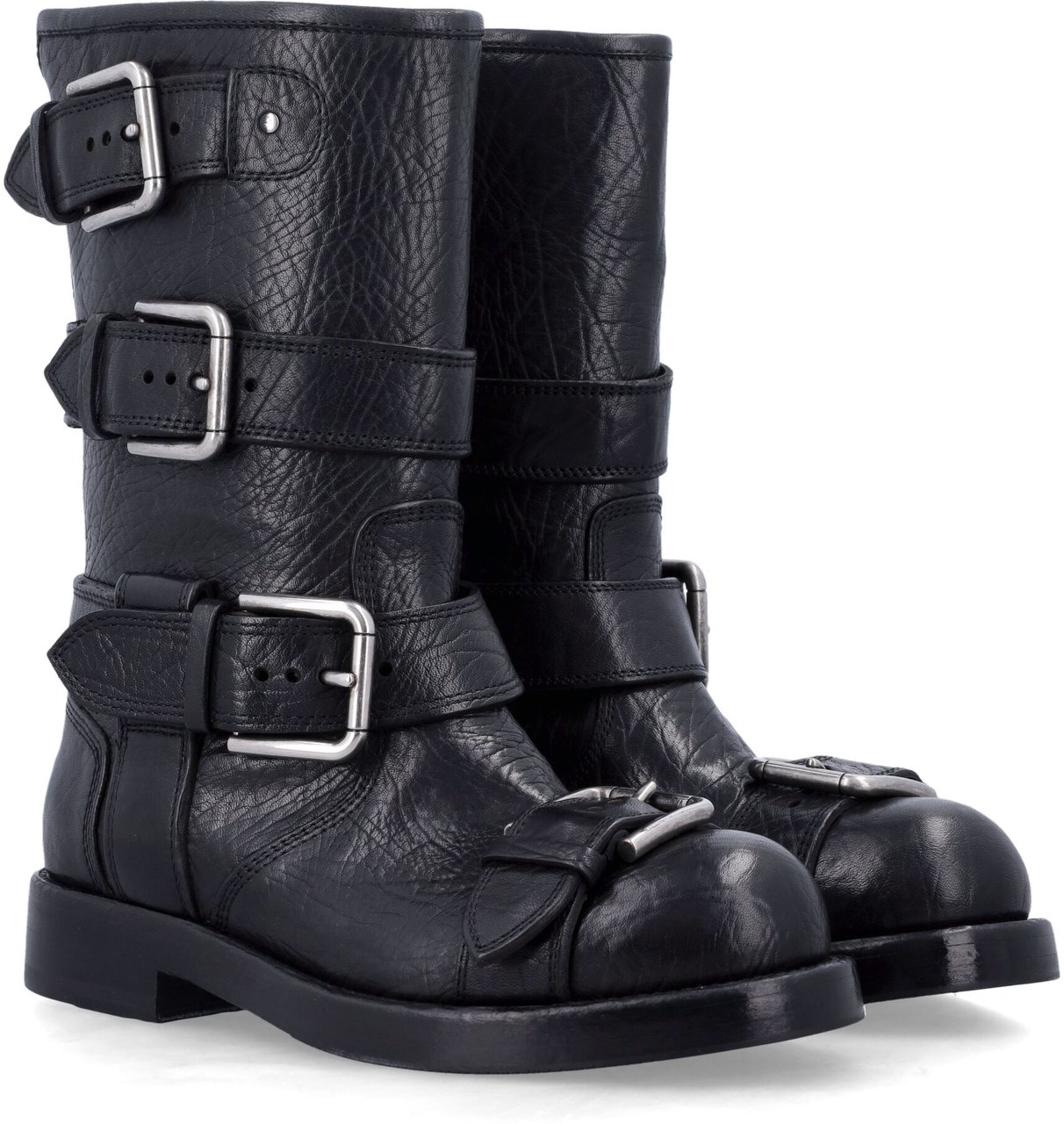 Dolce & Gabbana Bernini Biker Boot Nero Zwart