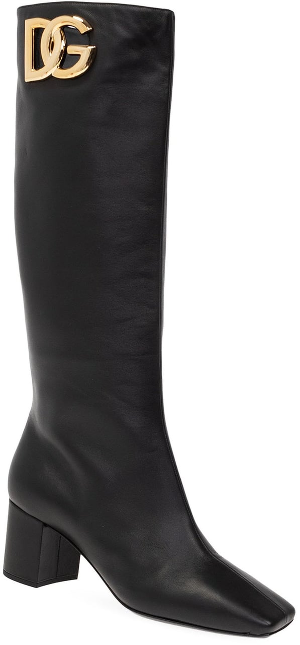 Dolce & Gabbana Dolce & Gabbana Leather Boots Zwart