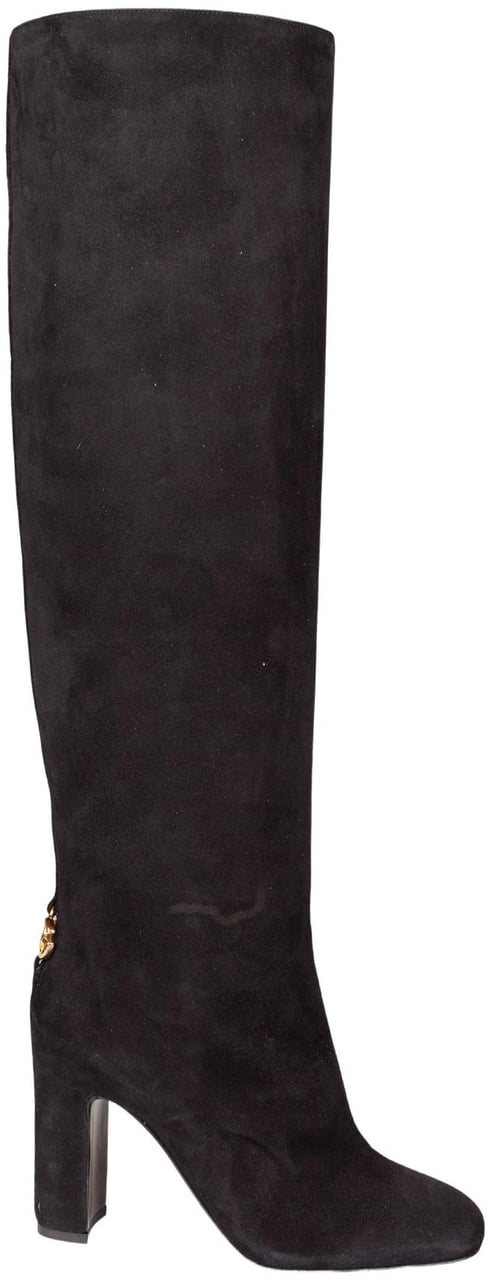 Dolce & Gabbana Dolce & gabbana black suede boot Zwart